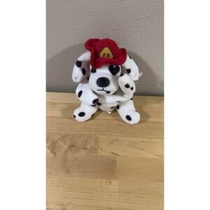 Vintage Dalmation Firefighter Plush Toy